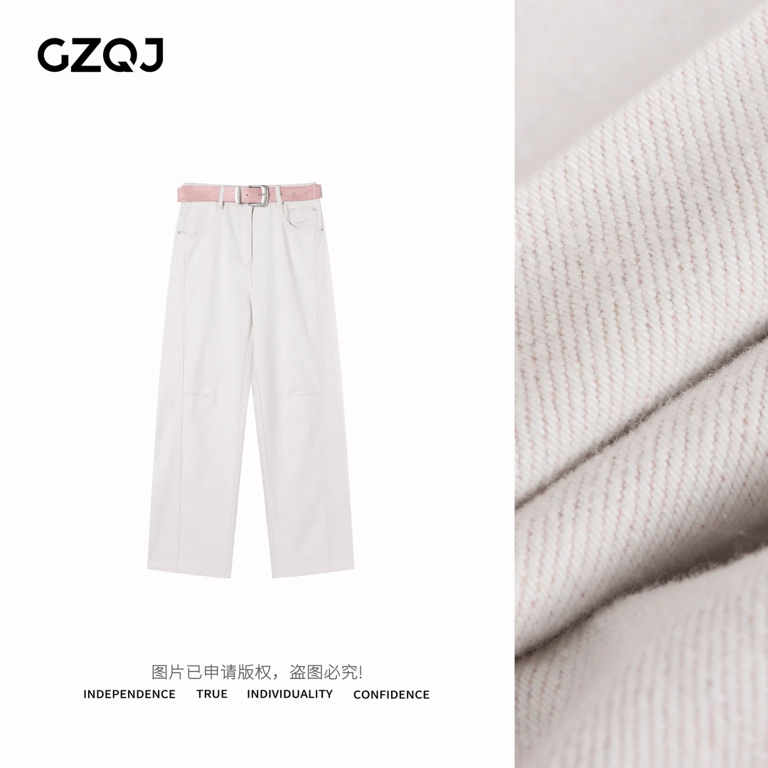 老琴私服【松间步月】设计感新款高腰显瘦弯刀牛仔裤子女春夏20035