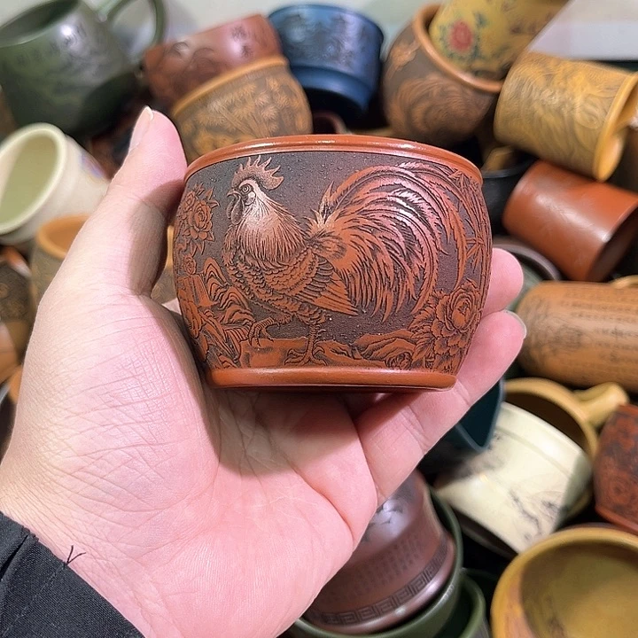 茶杯紫砂全手工紫砂主人杯