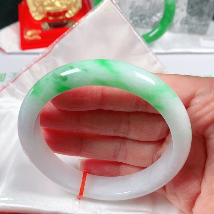 未镶嵌手镯翡翠  编号S81847 正圈60
