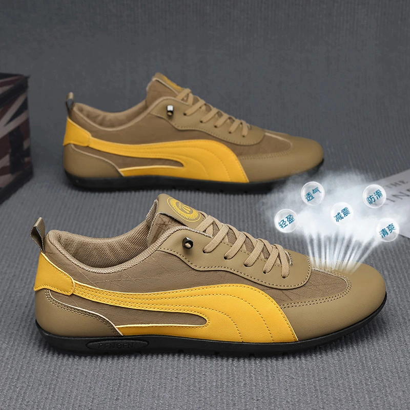 【设计师款】2025夏季新款男鞋时尚潮流低帮鞋休闲板鞋透气耐磨抗造