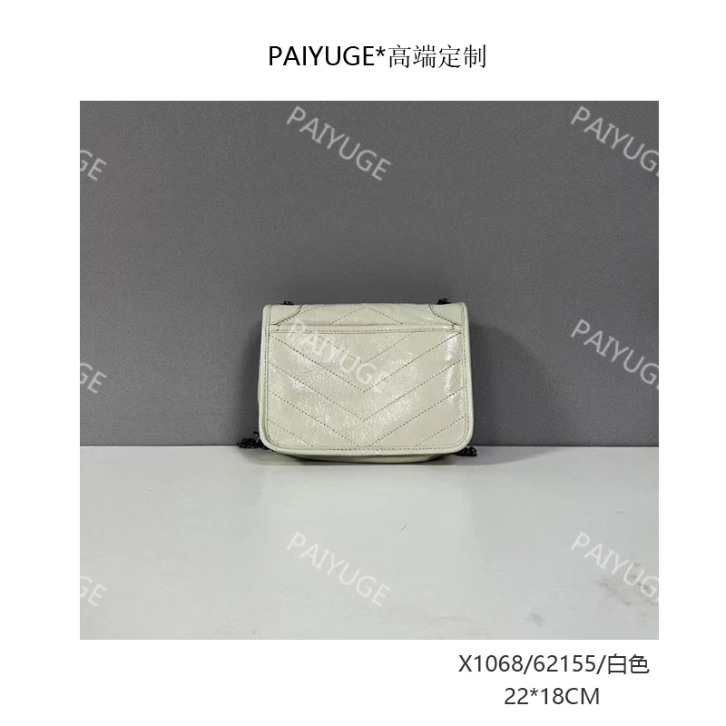 X1068/62155/白色 paiyuge高端订制真皮女包 109 孤品