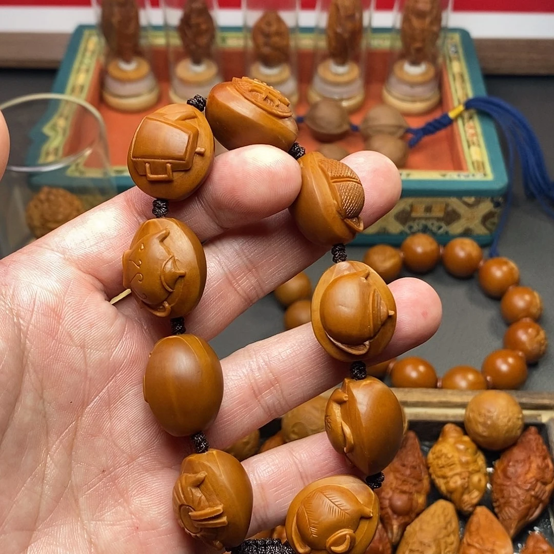 橄榄核手串/手链赤*g橄榄核雕橄榄核雕