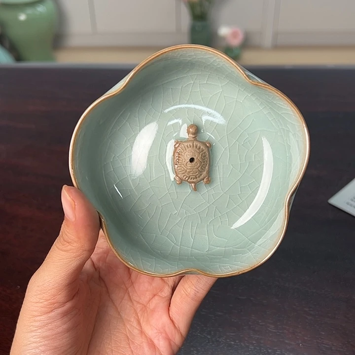 龙泉云间青瓷小米茶器