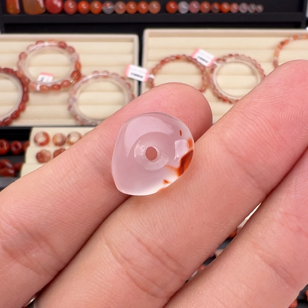 未镶嵌川料南红玛瑙藏扣