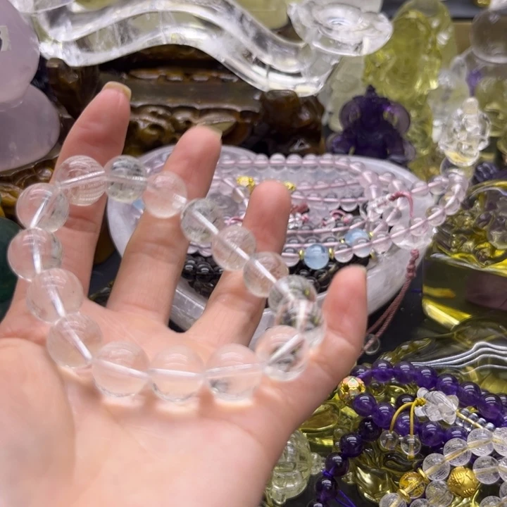 水晶珠宝半成品未镶嵌摆件