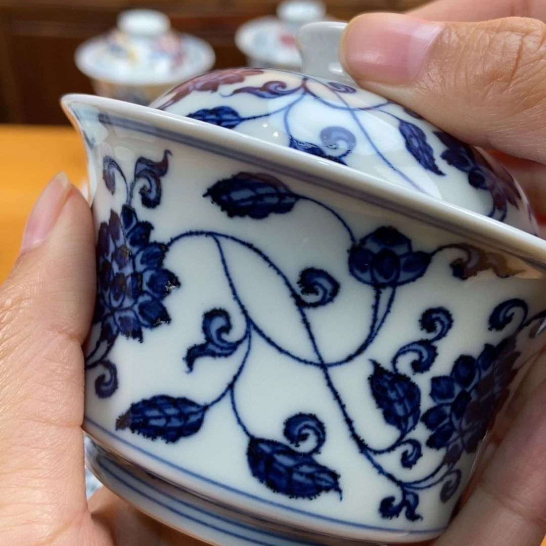 手绘现代茶具非古董