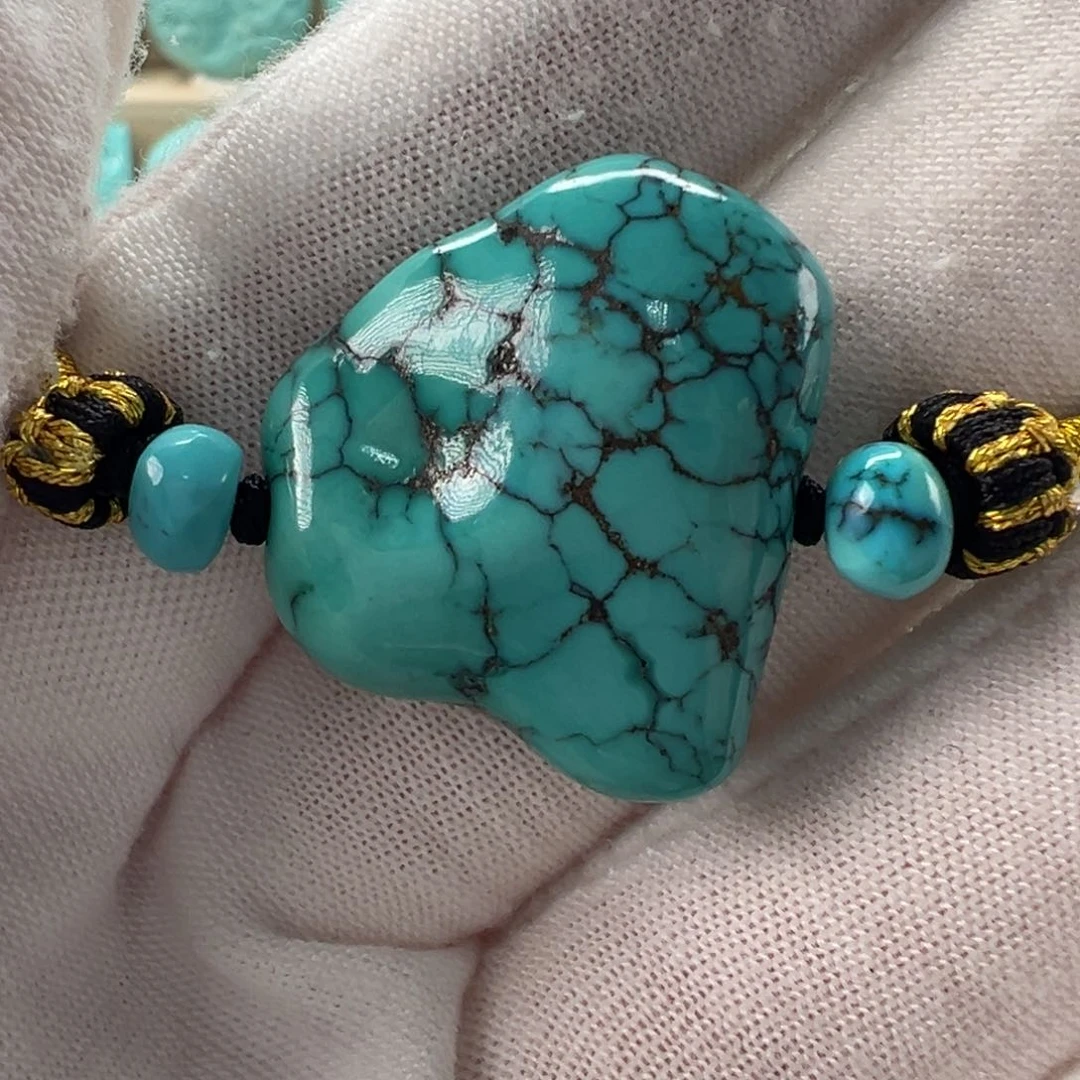 未镶嵌绿松石配饰22*25mm