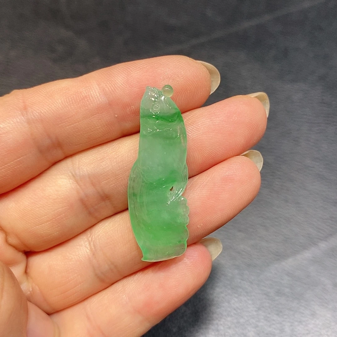 定制翡翠未镶嵌翡翠吊坠