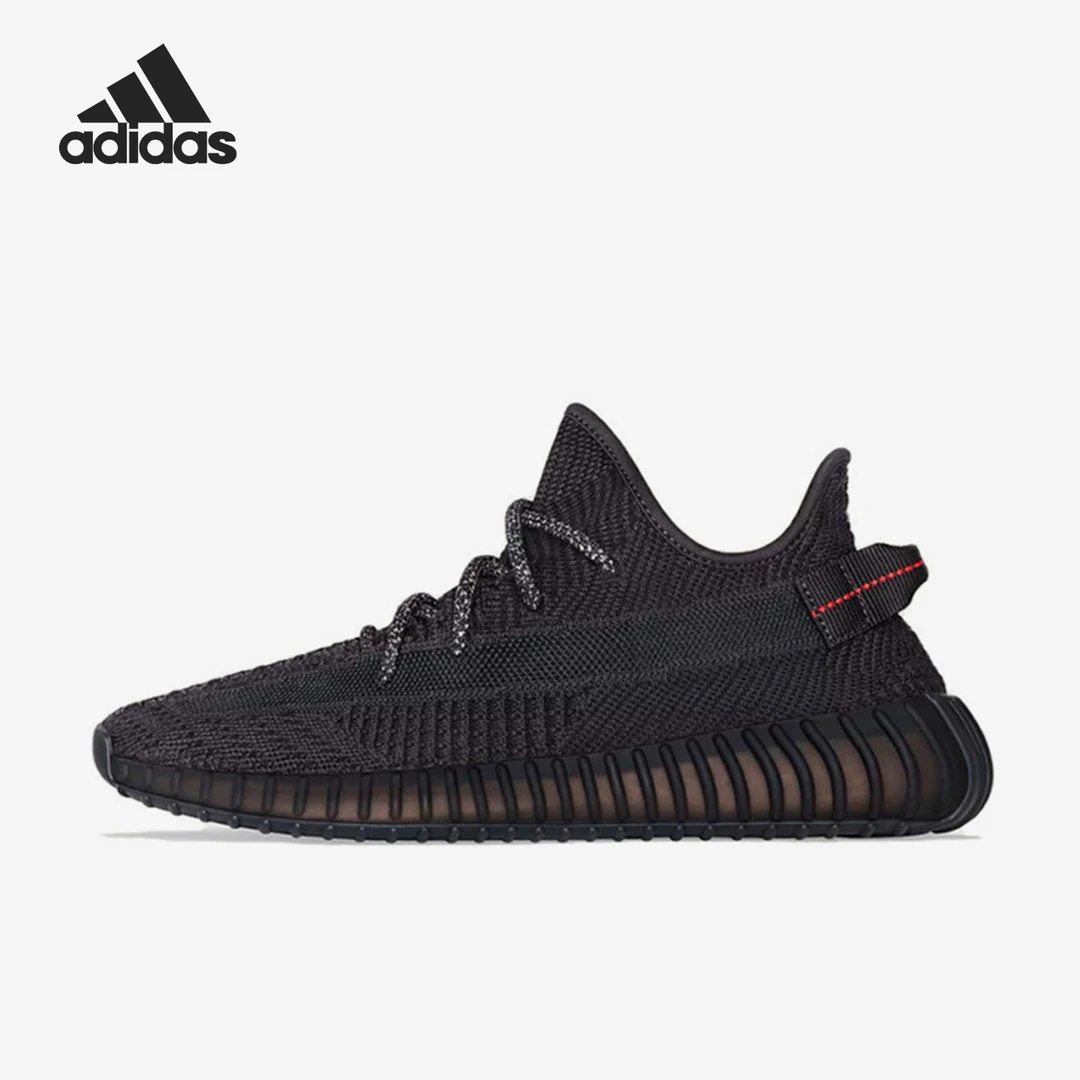 Adidas/阿迪达斯正品YEEZY350V2镂空黑魂黑天使跑步鞋FU9006椰子
