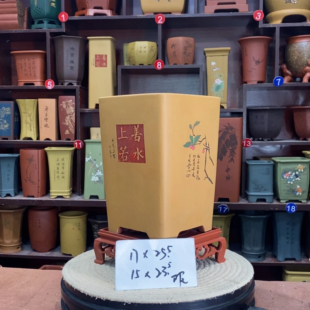 紫砂艺术紫砂花盆