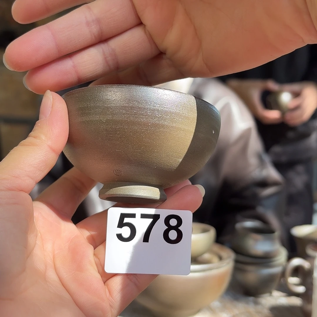 坭兴陶柴烧全手工原矿泥料杯