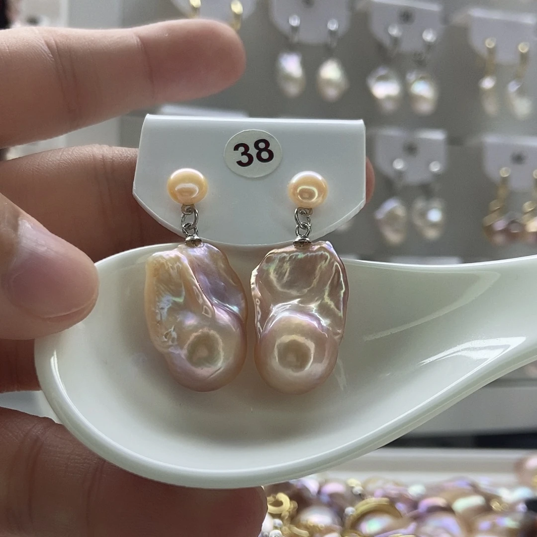 不***心颈饰淡水珍珠银S925镶嵌38