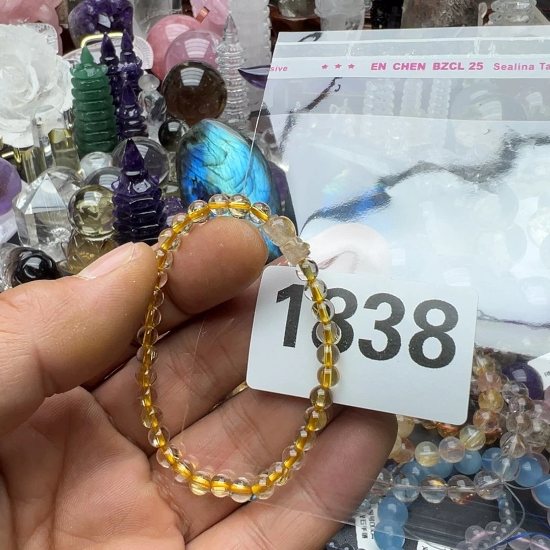 水晶摆件未镶嵌雪****迹水晶1838