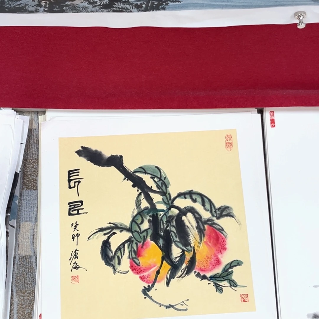 用***7国画吴沧海老师40卡纸花鸟奇奇