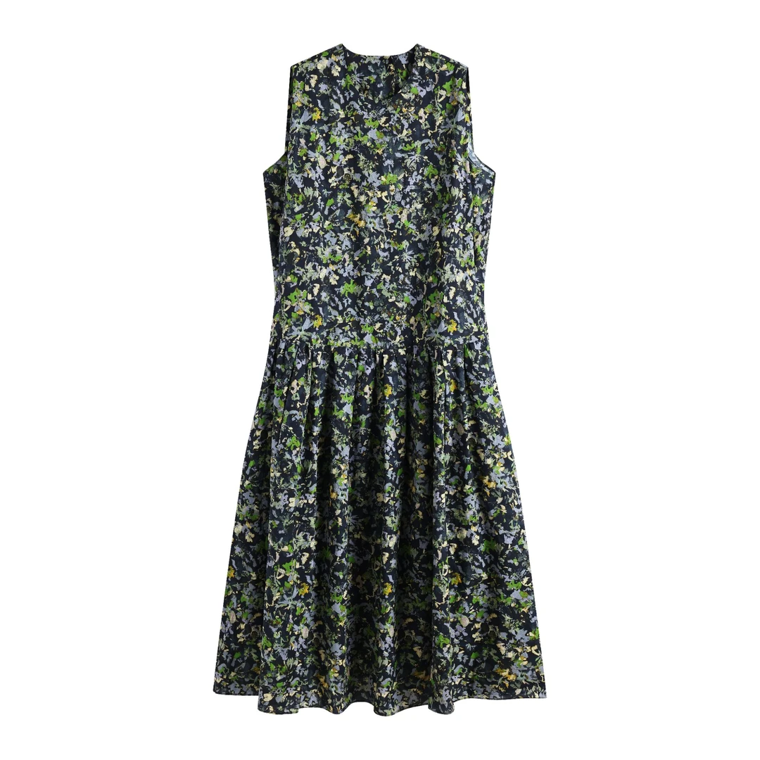 25夏新品连衣裙宽松无袖0108