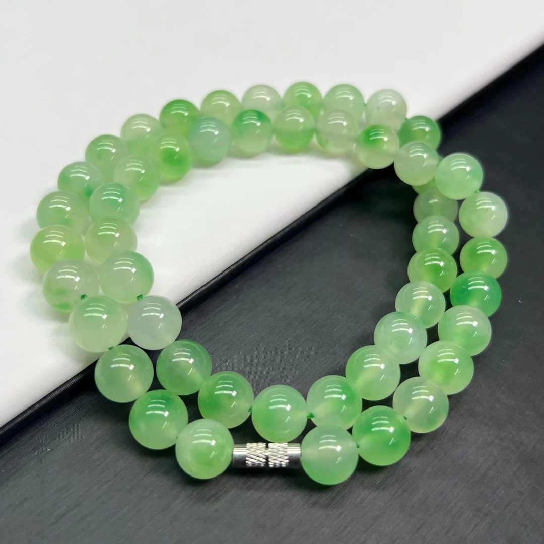 a325绿飘妈妈链10mm手串手链百搭