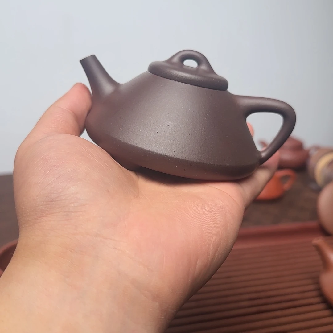粮***G茶壶紫砂超精工半手紫泥180cc