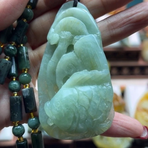 岫玉挂件未镶嵌挂件