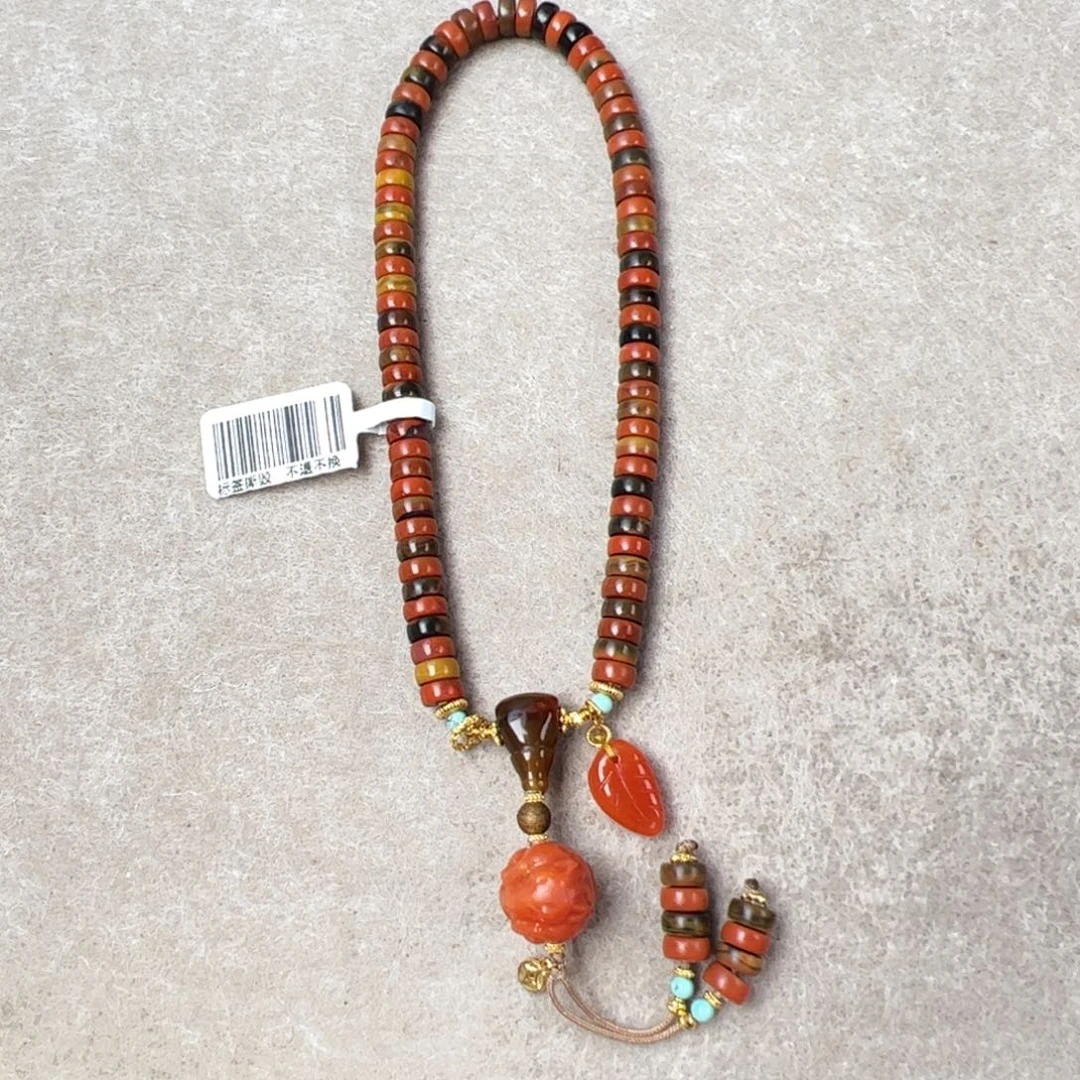 南红玛瑙未镶嵌（包浆药片手持6mm+