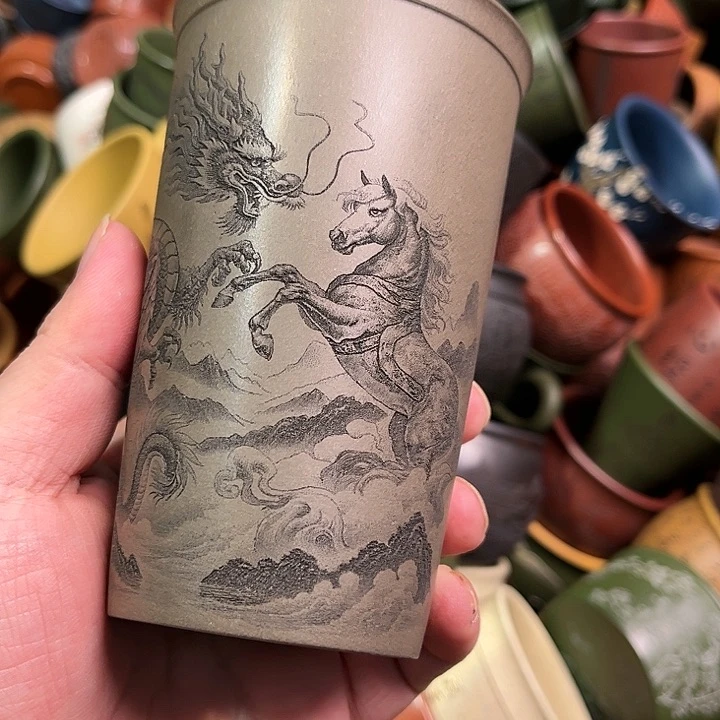 紫砂茶杯全手工紫砂主人杯