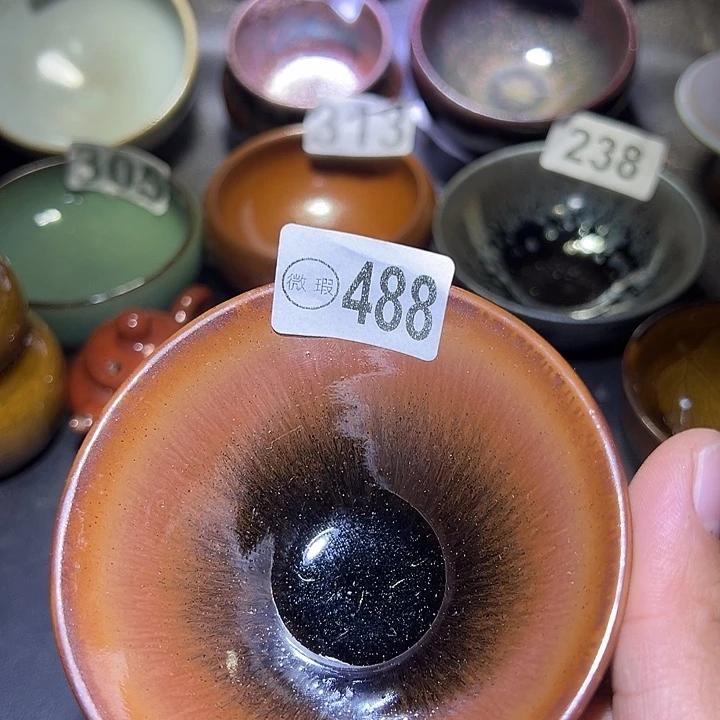 茶盏建盏瑕疵建盏