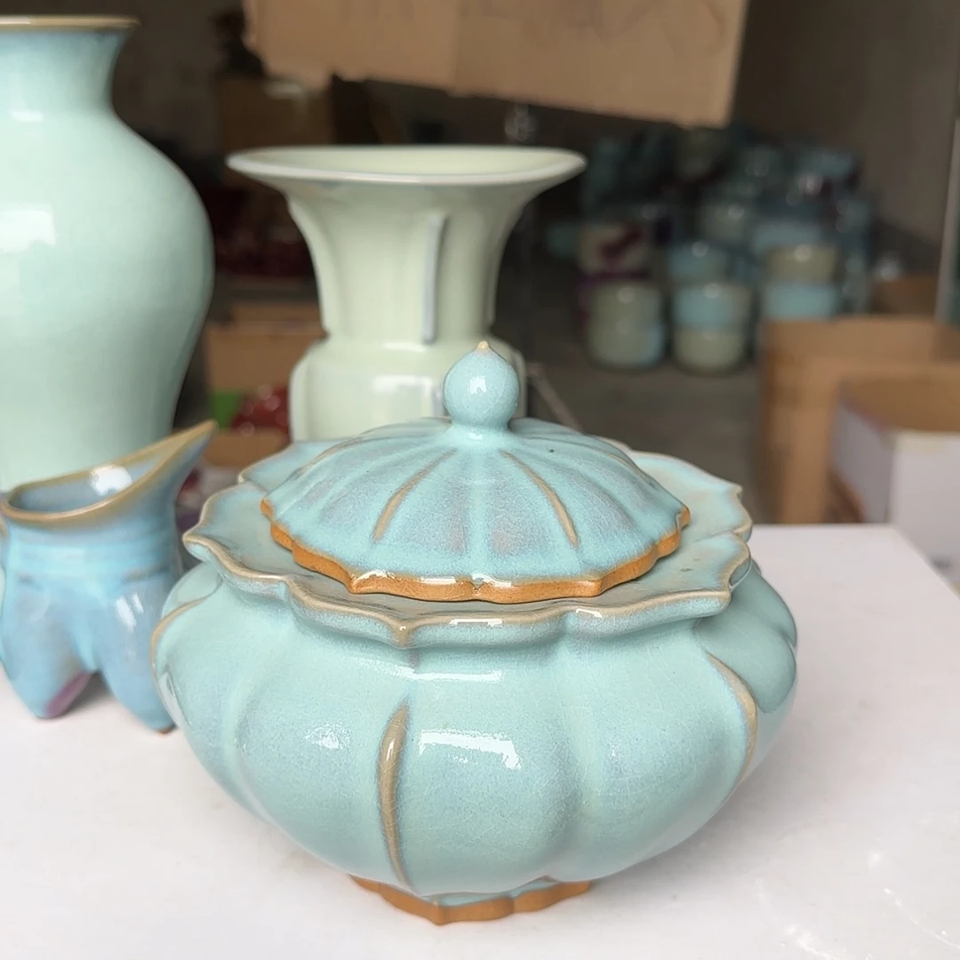 陶摆件郑家钧窑微瑕