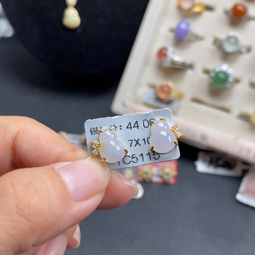 翡翠银S925镶嵌戒指