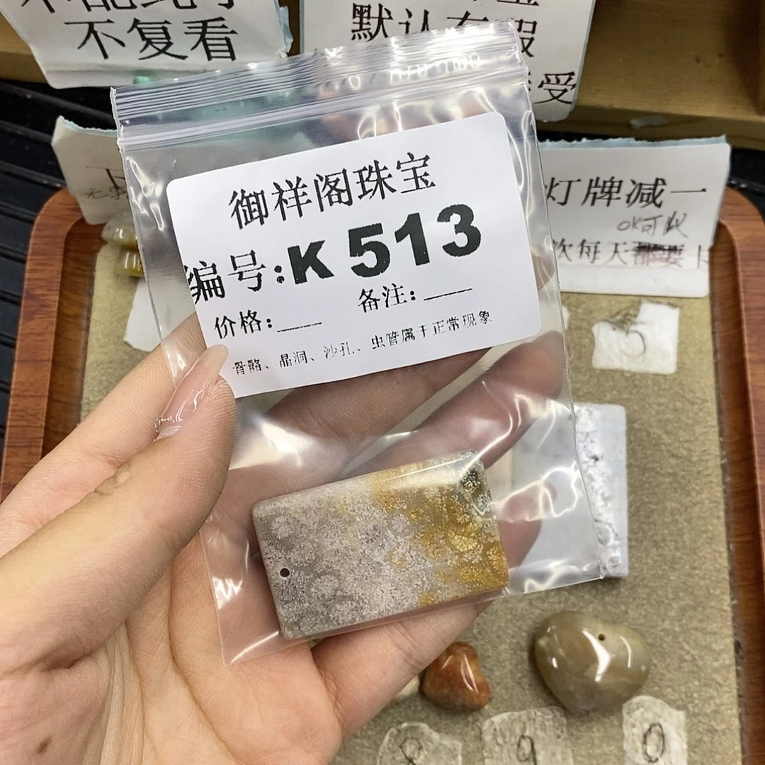 硅化珊瑚（珊瑚玉）未镶嵌颈饰-****了