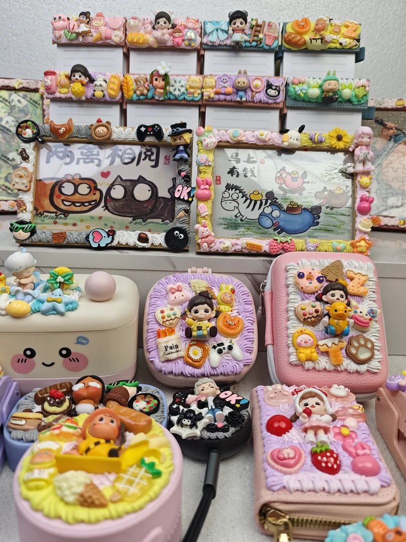 DIY手工萌粒奶油胶 创意作品