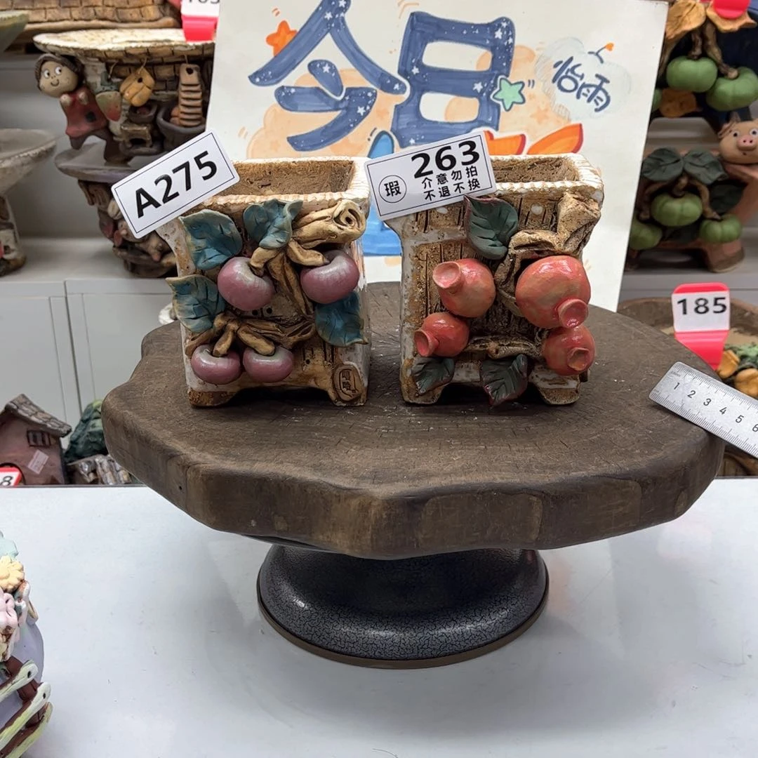 红陶爱**花盆275263瑕疵爱