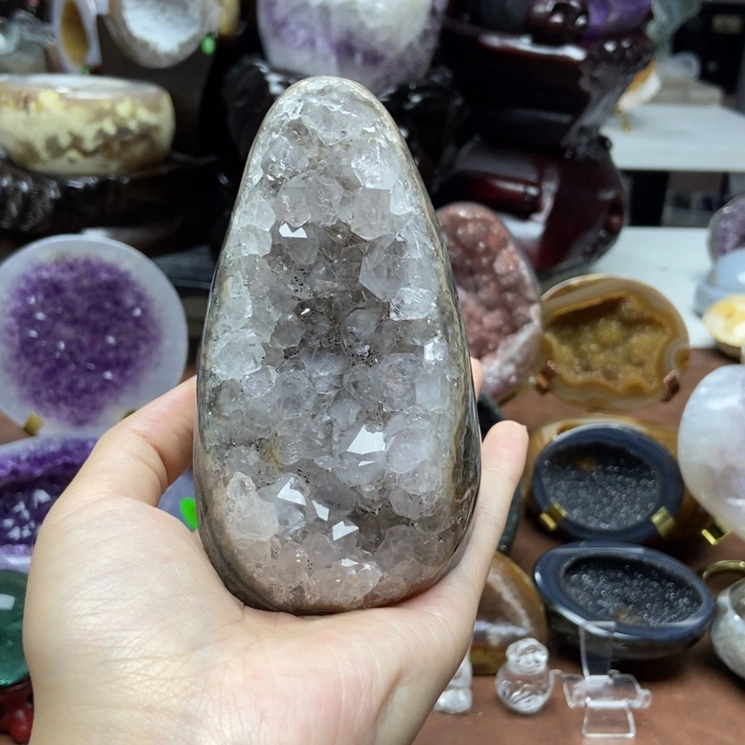 紫晶摆件未镶嵌水晶