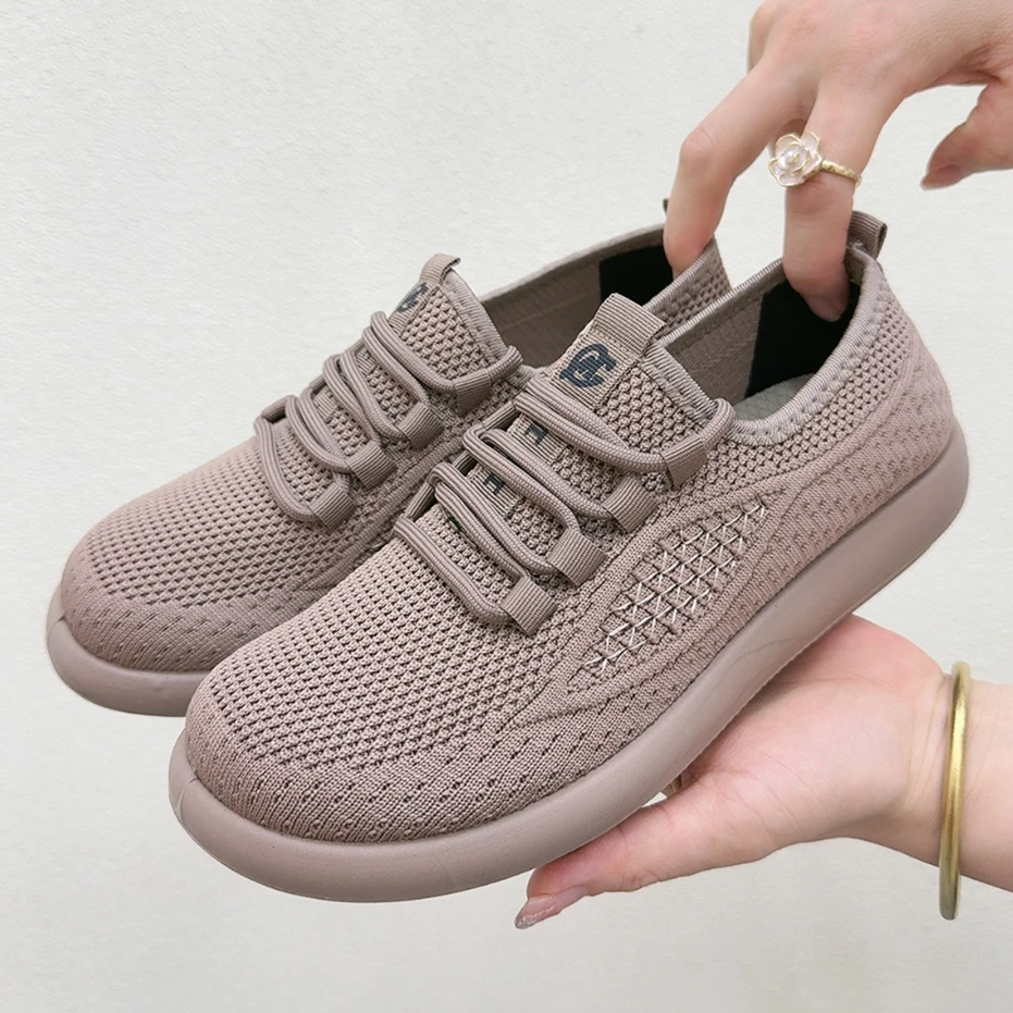 秋季健步鞋女透气老北京布鞋软底防滑休闲运动鞋中老年舒适妈妈鞋