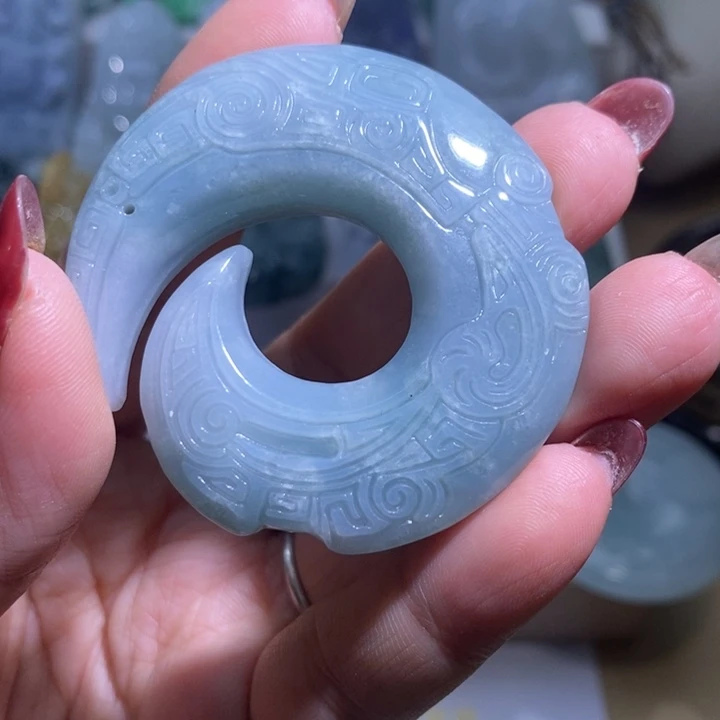 【闪购商品】翡翠挂件未镶嵌时来运转