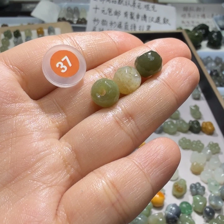 足银镶嵌和田玉珠宝半成品
