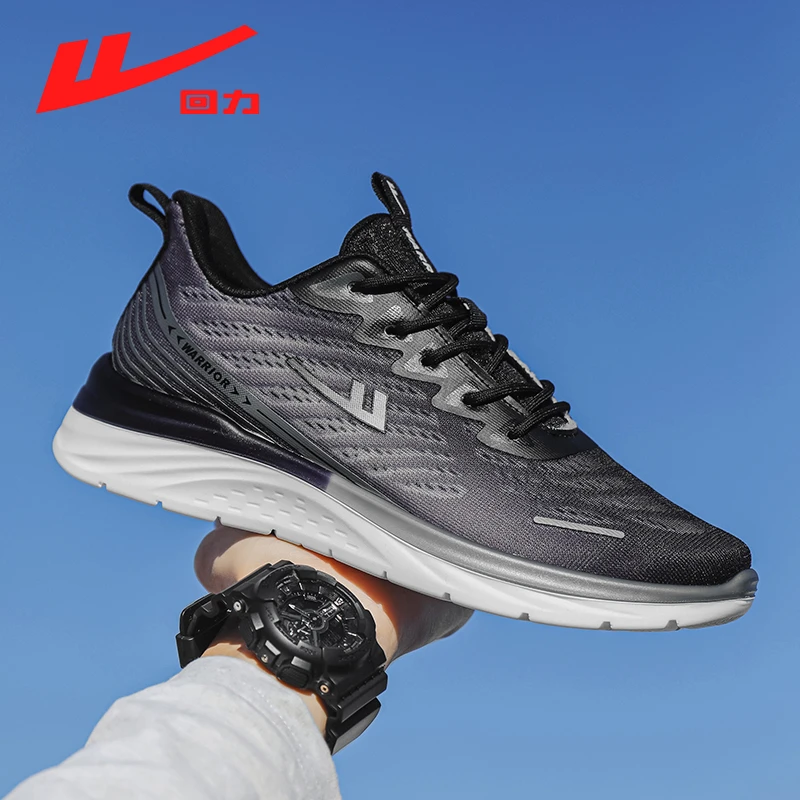 Warrior/回力新款男鞋运动鞋跑步减震休闲网面