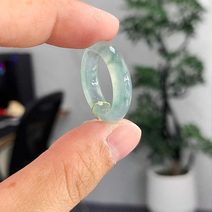 翡翠未镶嵌戒指13-14号