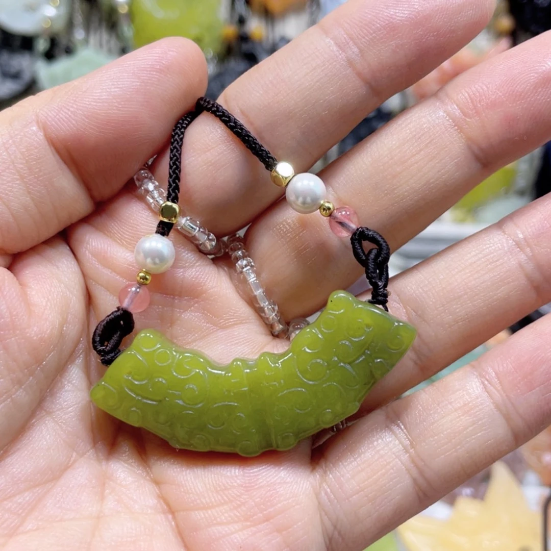 【闪购商品】岫玉未镶嵌颈饰14吊坠