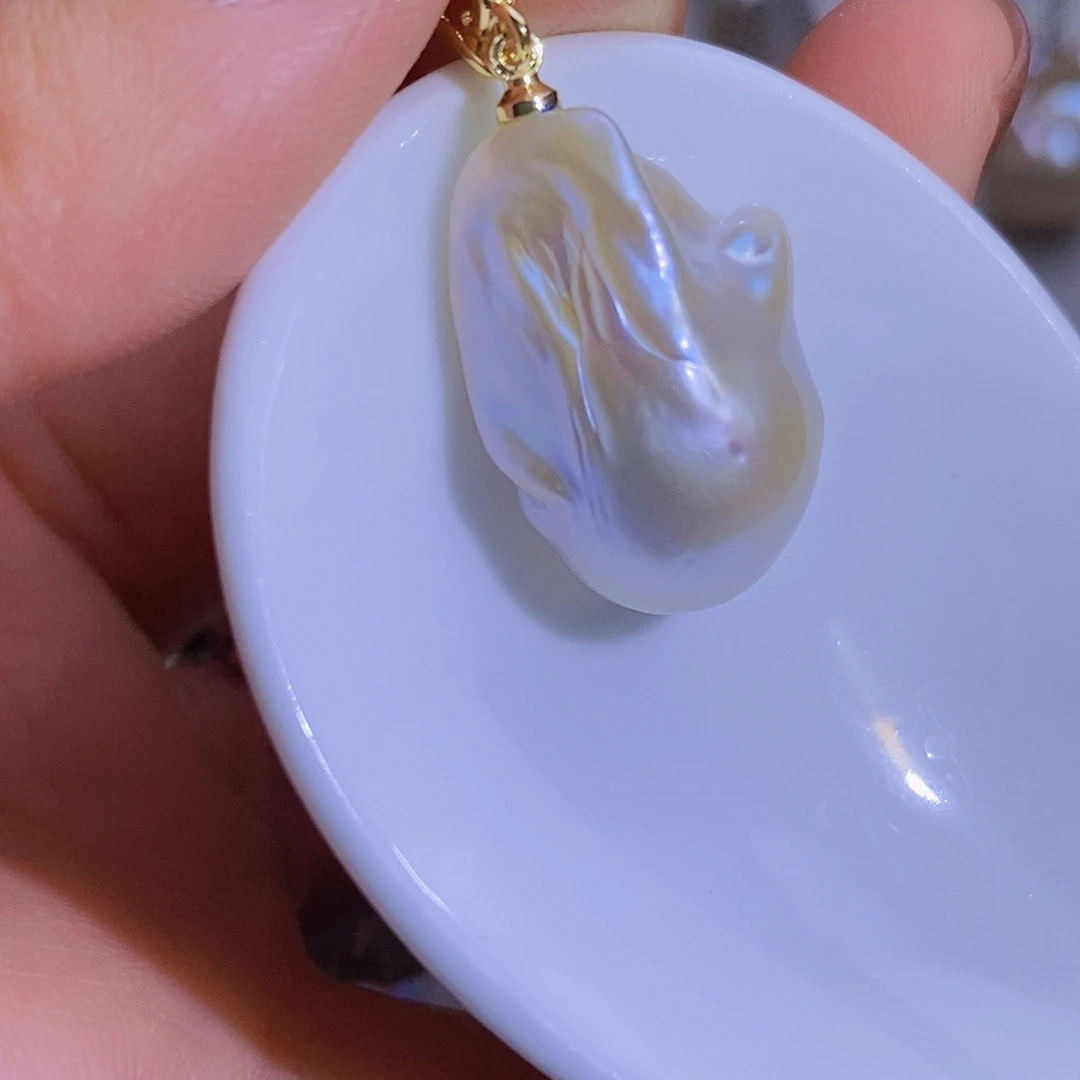 淡水珍珠银S925镶嵌淡水珍珠