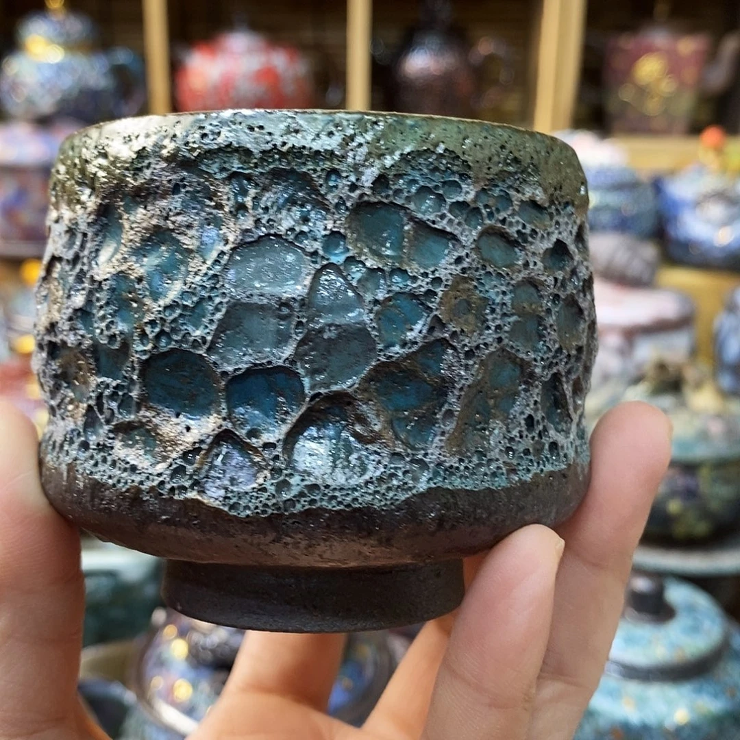 粗陶柴烧志野茶器