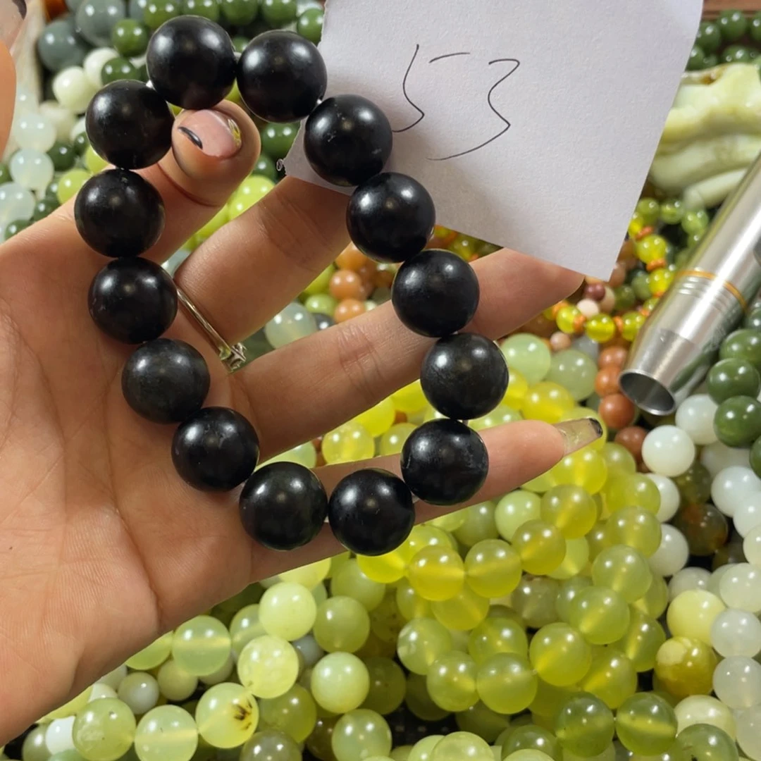 未镶嵌蛇纹石玉手串
