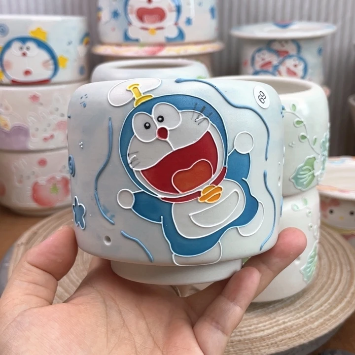 白泥手绘多肉花盆69