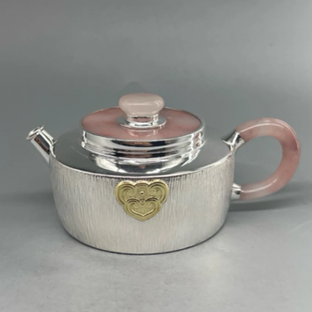 祥云樱花粉泡茶壶