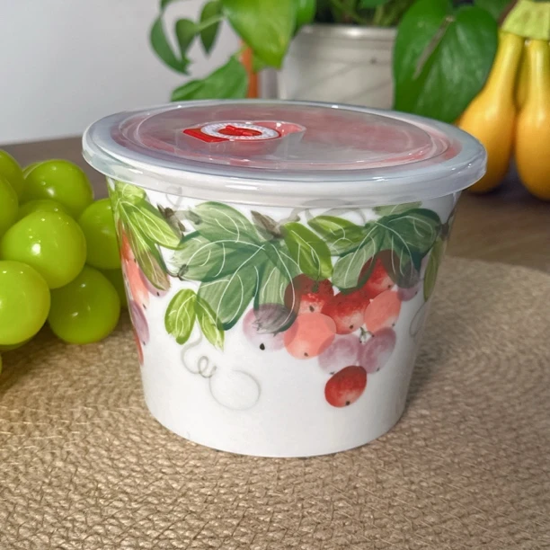 泡面桶景德镇高温瓷食品级釉中彩手绘餐具装猪油辣椒酱泡菜大容量