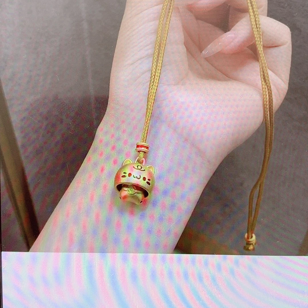 吊坠足银足银999.9小猫吊坠