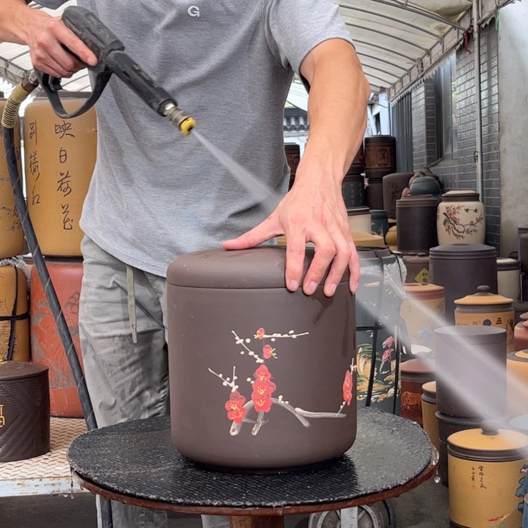 紫砂茶叶罐8饼茶叶罐