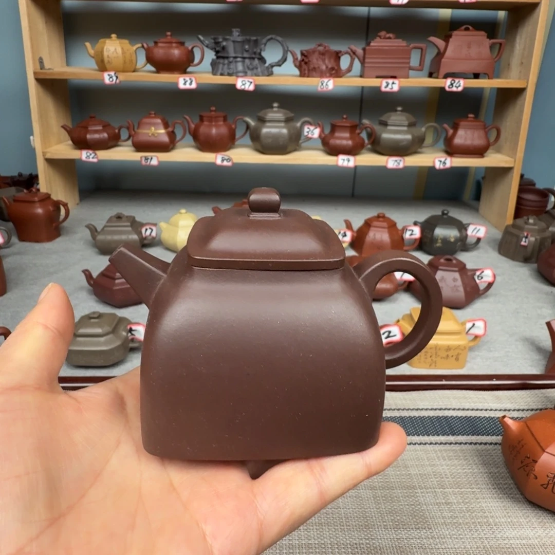 紫泥茶壶半手工制作