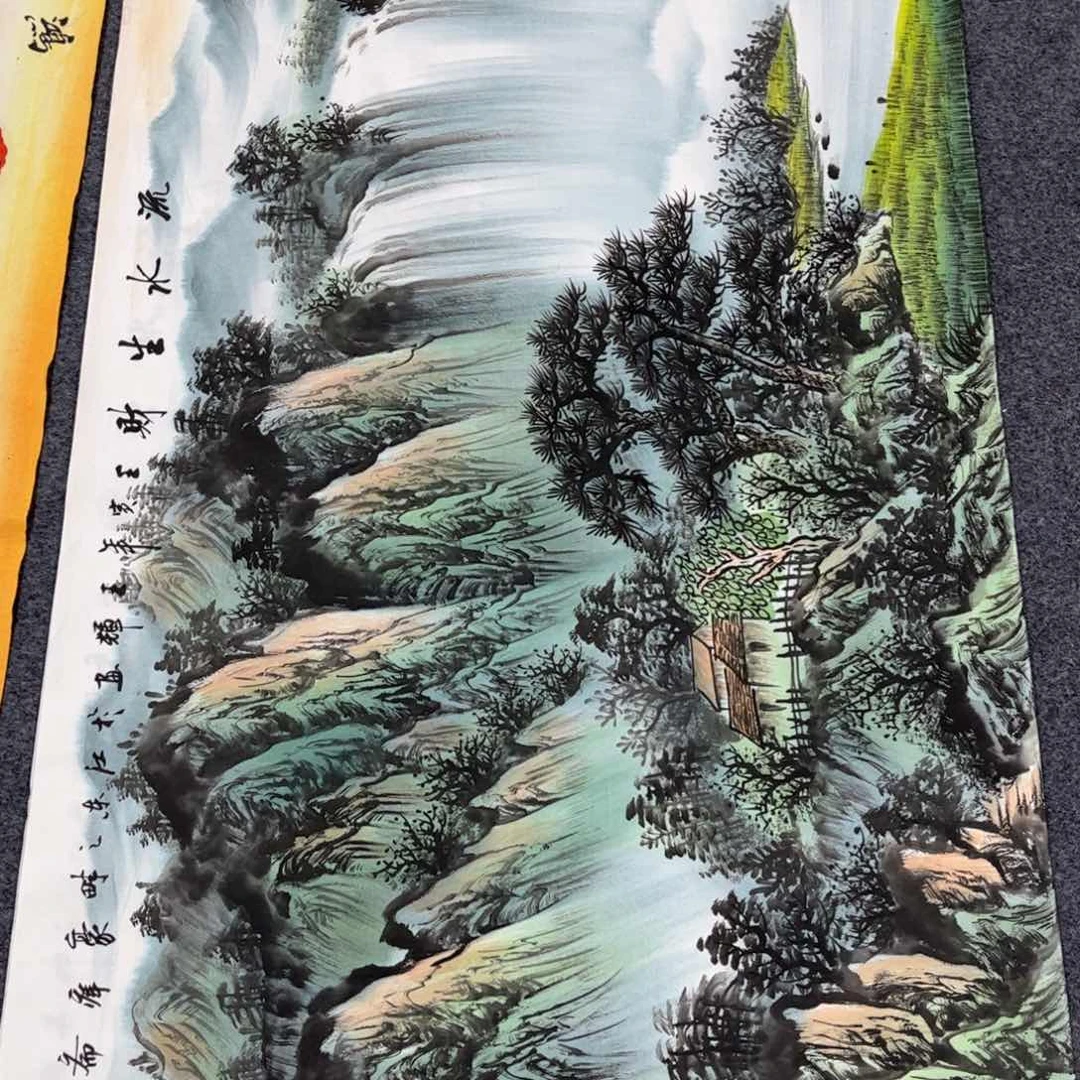 国画山水手绘作品