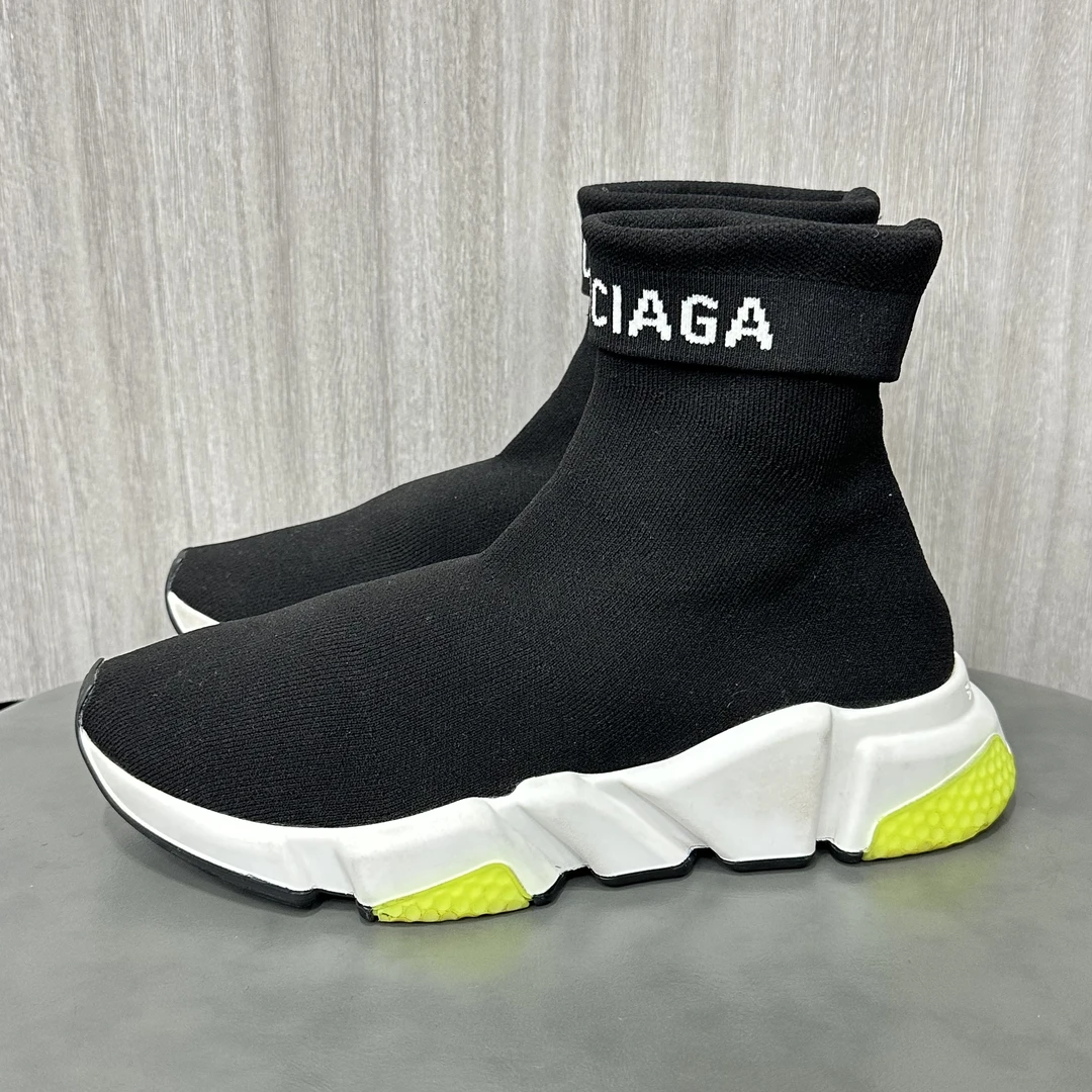 95新 Balenciaga/巴黎世家 37码 黑色 高帮袜子鞋