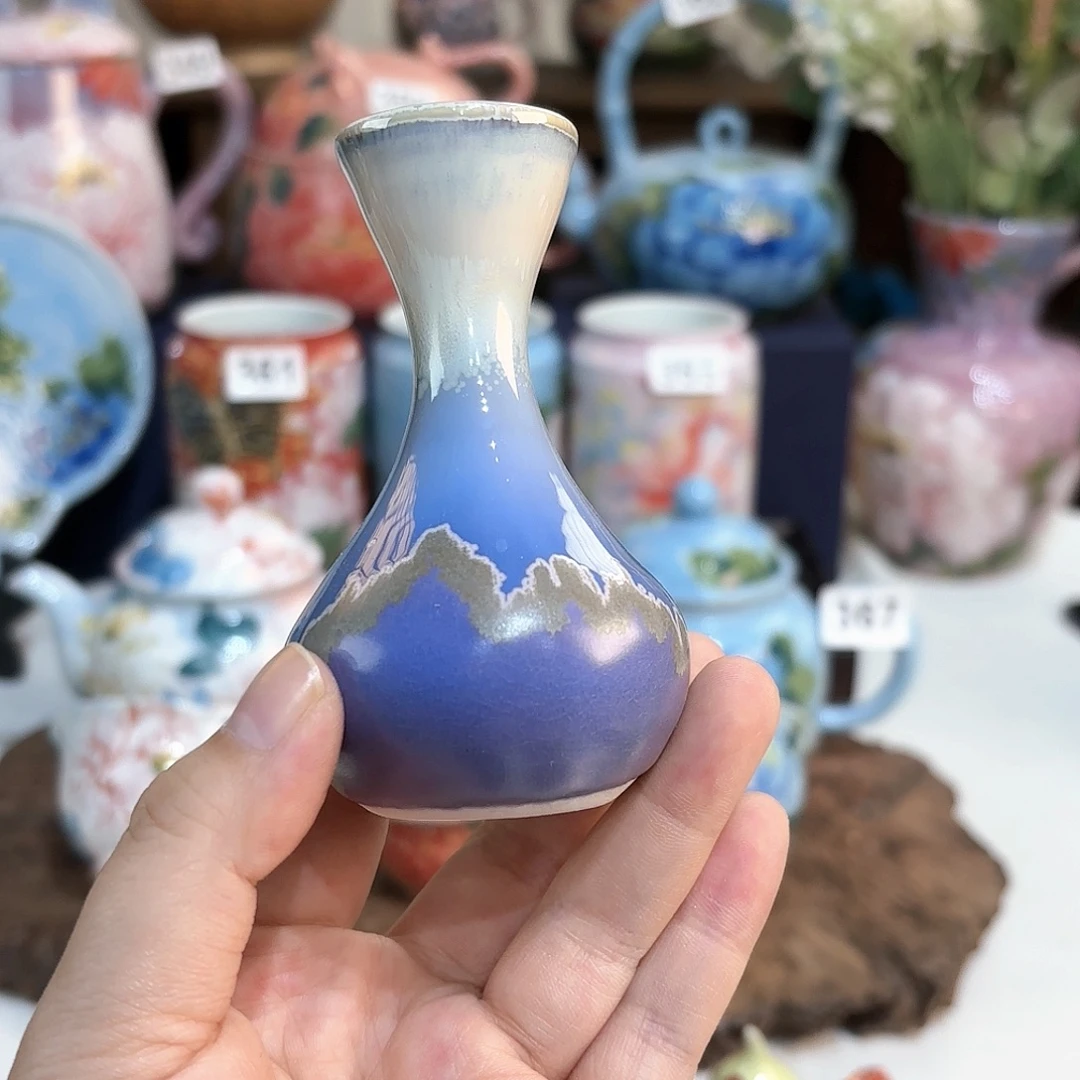 景德镇手绘高温釉下彩陶瓷茶具