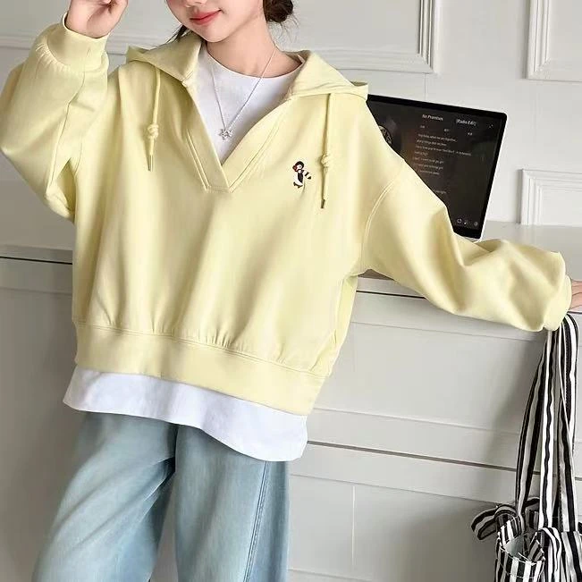 【现货】女童企鹅假两件卫衣CKS2502